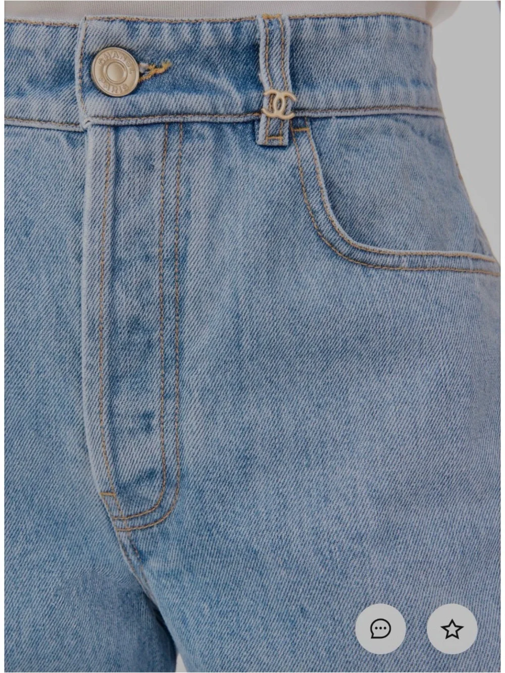 NWT CHANEL 26A jeans sz 36